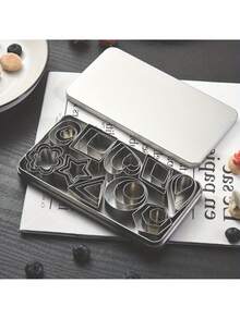 30 件套饼干切刀套装、迷你饼干切刀套装、家用饼干切刀、面团切刀、蛋糕皮切刀和水果切刀