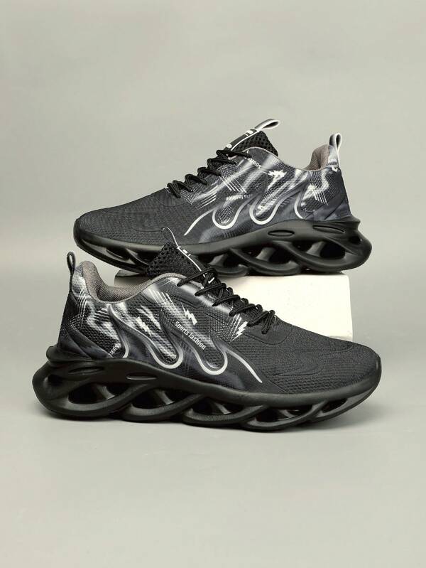 Men's Breathable Mesh Sneakers, Casual Outdoor Sports Shoes With Laces, Comfortable Summer Couple Shoes