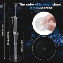 2/4/6 Sets Balloon Stand Kits, Balloon Sticks Holder With Base For Table Graduation Birthday Gender Reveal Party Decorations,Graduation Party Decorations Wedding,Halloween, Christmas Decorations(Reusable)