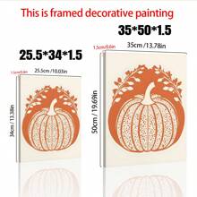 3PCS Halloween Pumpkin Wall Art Print Spooky Pumpkin Poster Kitchen Living Room Wall Decor, Farmhouse Print, Canvas Halloween, Room Decor Aesthetic, Posters For Room , Canvas Wall Art, Optional Frame,Wall Decor, Bedroom Decor. ,Halloween Decor Home Decor Fall Decor