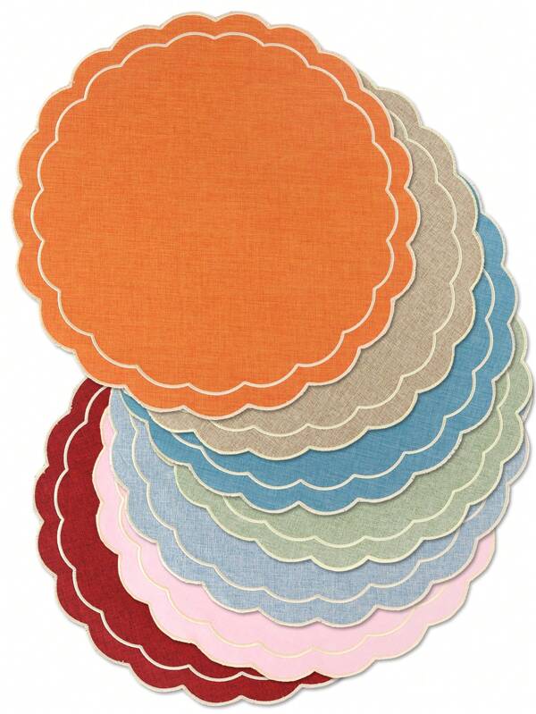 1/2/4 peças de jogos americanos de tecido para mesa de festival, adequados para decoração de mesa de festa de casamento, jogos americanos de folha de PVC, simples e modernos, porta-copos de café, almofadas de isolamento térmico antiderrapantes para casamento, celebração de feriados, piquenique, jogos americanos para mesa de festa de aniversário