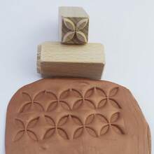 2cm Square Clay Texture Stamp Block Pottery Ceramic Embossing Stamping Seal For Polymer Clay Impression Art Hobby Tool