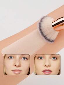 1 Pc Professional Dual-Head Facial Makeup Brush Set,Powder Brush,Blush Brush,Makeup Tools With Soft Fiber For Easy Carrying - Multicolor - View 8