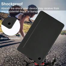 Rugged TPU Tri-Fold Tablet Protective Case For Samsung Galaxy A9, A9+, A8, S6, S7, S8, S9, S9FE, S10 Plus And IPad 10.2/10/11 (A16/Air11(M2)/Pro11(M4) 2024/IPad Air 11" (M3) 2025/IPad (A16) 11" 11th Gen 2025 - Black - View 8