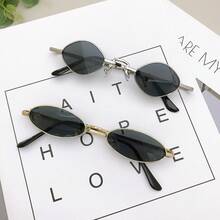 经典金属框休闲纯色时尚眼镜，女士时尚，夏季 - 彩色 - 查看 4