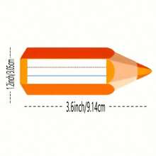 120 miếng dán bảng tên hình bút chì màu - Miếng dán bảng tên tự dính 3x9cm, rất thích hợp cho giáo viên, sắp xếp lớp học, đồ dùng cho ghế ngồi của học sinh, trang trí lớp học của giáo viên, đồ dùng học tập, đồ dùng trở lại trường, v.v. - H-533 - Xem 8