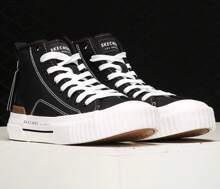 Skechers Zapatillas de caña alta de lona clásicas para mujer, calzado casual para la calle