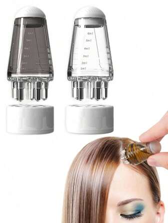 2 st hårbottenapplikatorkam, bärbar håroljeapplikatorflaska, hårbottenapplikator för hårbottenmassage och hårväxtvård, huvudvätskeborste för eterisk olja, (grå+vit) för tjockt och tunt hår för kvinnor och flickor, borstar, kantborste hårkam, utredningsborste, bollborste, mini hårborsteset, träkam, hårborsteset, borste, hårborste, barberare, frisörutrustning, frisyr, frisörverksamhet, hårborste, borste hårborsteset, kamma hår, kam för lockar, utredningsborste, hårborste för kvinnor, barbertillbehör, barbershop, frisörutrustning