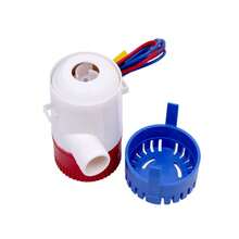 1100GPH 12V Electric Bilge Bump, Low Noise Electric Bilge Pump, Submersible Boat Bilge Pump Used For Yachts, RVS, Pools - Red - View 2