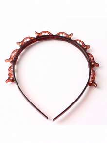 1/2pcs Women's Woven Headband, Double-Layer Hollow Pressure Hair Hoop, Bangs Hairband Decor, Suitable For Daily Outing, Casual, Party, Commuting, Vacation, Face Washing, Makeup, Summer Outfit Matching And DIY, Summer Hair Clip, Headband, Cute Hair Accessories - Multicolor - View 12