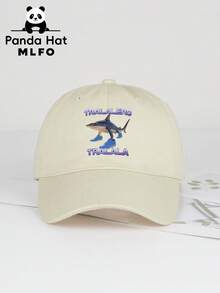 MLFO 2025 New Tralalero Tralala Shark Print Classic Solid Color Soft Top Baseball Cap, Breathable Adjustable Size Fit For Daily Life, Casual Holiday, Beach, Suitable For Women - Shark - View 10