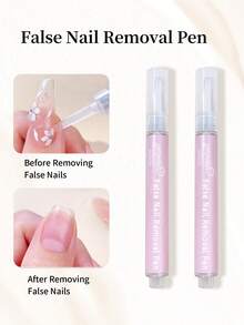 1pc/2PCS/3PCS Quick Nail Polish Remover Pen Gentle And Non-Irritating Perfect For Handmade Wearable Nails And Solid Gel, Protects And Nourishes Nails