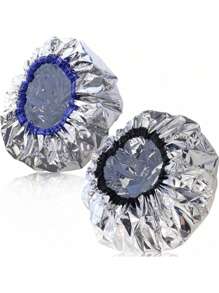 2 piezas de Gorros de Aluminio Acondicionadores, Gorros de Ducha Reforzados para Tratamientos de Aceite Caliente, Gorros de Tratamiento de Cabello Reutilizables, Adecuados para Uso Doméstico y Salón, Herramientas para Teñido de Cabello y Tratamiento con Aceite Caliente