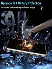 2 piezas de película de vidrio templado antiespia, a prueba de explosiones, resistente a los arañazos, protector de pantalla de privacidad compatible con Samsung Galaxy S25 Ultra A16 A26 A36 A06 A56 A55 con dureza 9H, a prueba de choques y caídas, accesorio de teléfono ideal como regalo de cumpleaños para familia y amigos