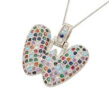 1pc A-Z Bubble Letter Fashion Gold Necklace, Suitable For Men And Women Everyday Wear