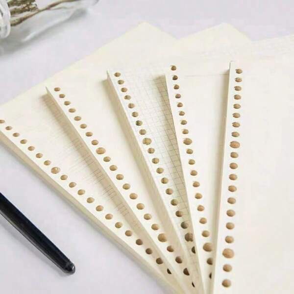 A5/B5 Refill Paper Inserts, A4 Grid Dot/Line, 20/26/30 Holes, Detachable Replacement Pages School Supplies,Back To School