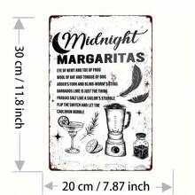 Witch Kitchen Plant Metal Signage, Iron Witchcraft Decoration, Midnight Margarita Theme Signage For Home Kitchen, Dining Room, Gothic Wall Decoration, Wika Magic Art, Halloween Decoration - 8"X12 Home Decor Fall Decor Room Decor - A - 查看 2