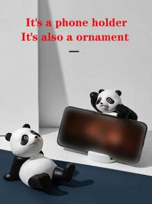 1 szt. Uroczy i wytrzymały uchwyt na tablet i telefon w kształcie pandy, antypoślizgowy i zmywalny