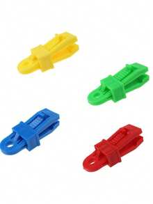 10个装户外帐篷天幕防风固定夹野外风绳扣附加拉点挂扣塑料卡扣 - 彩色 - 查看 3