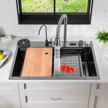 YUNRUX Kitchen Sinks - Black - View 3