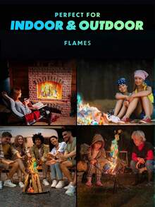 火焰变色包火坑，完美的魔法火焰变色包，适用于露营、篝火、火坑和户外壁炉，篝火配件，用于创造惊喜和氛围 - 彩色 - 查看 6