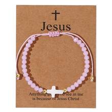 Cross Bracelet Boho Beaded Weaving Bracelet, Fashionable Jewelry Bracelet, Perfect Gift For Friends, Relatives, Mother's Day, Suitable For Daily Wear, Spring - Multicolor - View 12