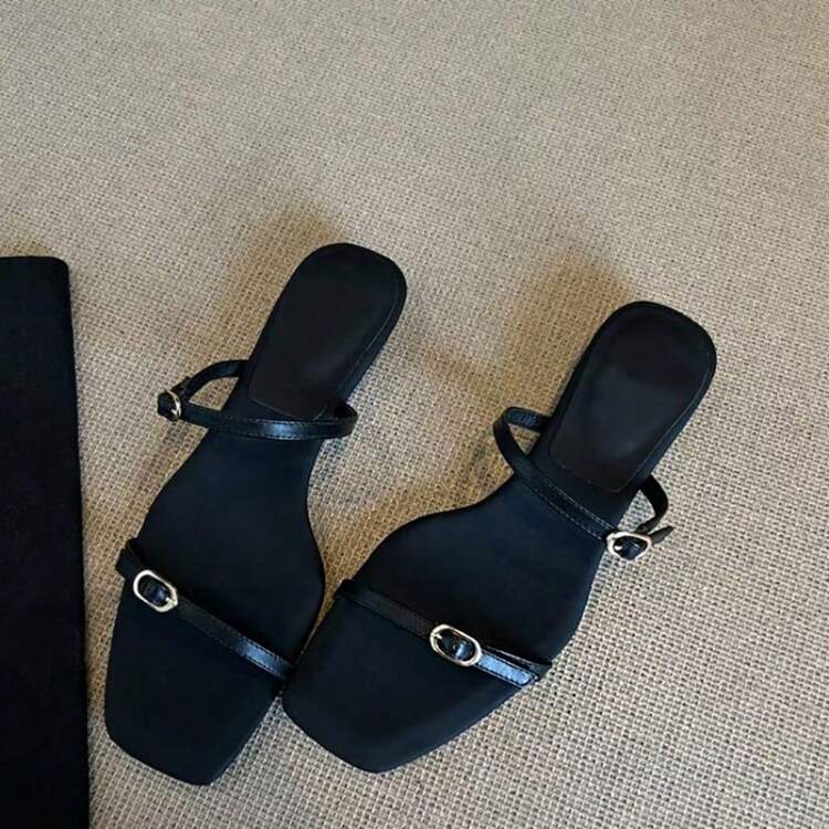 Women Home Slippers - 黑色 - 查看 1