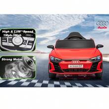 12V Kids Ride On Car Electric Vehicle For Toddlers Boys Girls Aged 3+,Official Audi Authorised Battery Powered,With Parental Remote Control,MP3 Player, Smooth Start, 3 Speeds-Red - Đỏ - Xem 5