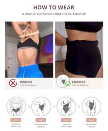 FeelinGirl Shapewear Bodysuit For Women Tummy Control Snatched Waist Body Suit Body Shaper Thong - 紅色 - 查看 3