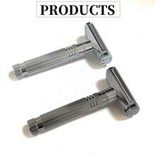 Adjustable Manual Razor Shaver, Double Edge Razor, Friendly R For Body & Face, Reusable Razor, Close And Smooth Wet Shaving, Adjustable Blade Angle, With 20 Blades, Idea Gitf Father And Boy Friend