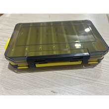 1pc Double-Sided Fishing Tackle Box For Hooks, Lures, Fishing Accessories