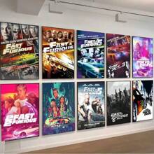 WB 1/10PCS Frameless Fast And Furious Classic Vintage Vintage Posters Sticky Retro Room Bar Cafe Kawaii Room Decor Wall Art Batman Decor Wallpaper