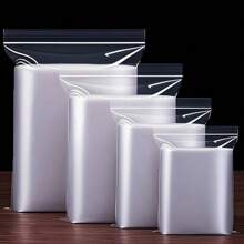 100 piezas de bolsas de plástico reutilizables con cierre hermético de 1-12 pulgadas, combo de 200 piezas, grosor de 0.062mm/2.44Mil, bolsas de plástico transparente para congelar, joyería, ropa, campamento al aire libre, regalos, almacenamiento de muebles, flores, aniversarios