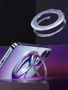 可拆卸磁吸式 MagSafe 手机指环支架 - 带可拆卸指环支架和磁吸折叠支架的手机指环夹，兼容 和安卓手机，是生日、送给家人和朋友的理想礼物 - 彩色 - 查看 6