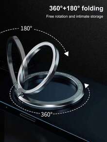 可拆卸磁吸式 MagSafe 手机指环支架 - 带可拆卸指环支架和磁吸折叠支架的手机指环夹，兼容 和安卓手机，是生日、送给家人和朋友的理想礼物 - 彩色 - 查看 5