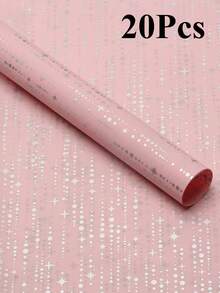 10 Piezas Papel de envolver con diseño de flor de meteoro, papel mate, papel de seda DIY para ramos de flores hechos a mano, materiales florales para tienda de flores - Multicolor - Ver 24