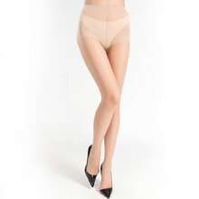 半双装 20D 女士透明连裤袜，超薄高腰紧身裤，适合搭配连衣裙，圣诞礼物 - 超薄絲襪 - 查看 8