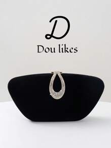 1 geantă de mână de lux din catifea, în formă de cutie, pentru petrecere, cu paiete, potrivită pentru banchet, bal, ținute formale, geantă crossbody pentru petrecere formală, geantă de petrecere, perfectă pentru petrecere, nuntă, bal, gală/banchet, accesoriu ideal pentru rochia de bal a femeilor, ținută de bal, rochie cu paiete, rochie strălucitoare, rochie elegantă a femeilor.