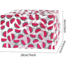 Clear Lemon Print Waterproof Cosmetic Bag, Reusable, Suitable For Gift Collection, Portable Organizer (D1037-13) - D1037-2 - View 1