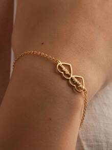 Pulsera personalizada con doble nombre de amor, pulsera de pareja de acero inoxidable con dije, joyería personalizada con placa con nombre ajustable, regalo de aniversario para familia