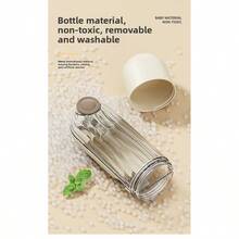 1 件二合一便携式宠物水和食物容器，透明可见的水瓶设计，遛狗喂食器，宠物旅行喝水器，狗和猫饮水器，宠物旅行水瓶，专为爱狗人士设计的便捷二合一饮水壶 - 彩色 - 查看 6