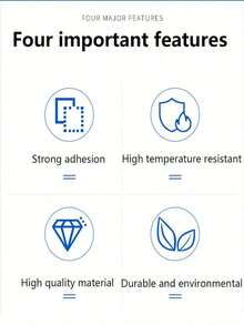 10pcs Carpet Anti-Slip Sticker Double-Sided Reusable Traceless Rug Post Pad Pu Washable Grip Tape - Black - View 3