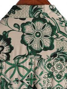 Mens Hawaiian Shirt Short Sleeve Button Down Tropical Shirts Casual Floral Summer Beach Shirt
