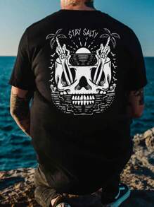 T-shirt court à manches imprimé personnalisé pour hommes, confortable et respirant, tenue d'été, mode