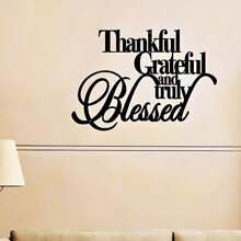 1PC Thankful Grateful Metal Sign - Personalized Steel Wall Art For Home & Office, Christmas Decor & Year-Round Inspirational Gift,Suitable For Modern Home Decor, Home Decoration, Room Decor, Bedroom Decor, Bathroom Decor, Waterproof