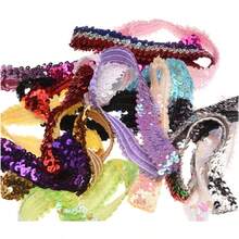 Kenz Laurenz Sequin Headbands Elastic Stretchy Headband For Girls Women Flapper Roaring 20s Great Gatsby 1920s Hair Band Cute Princess Head Bands - Gold - View 6