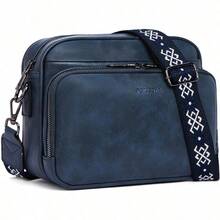 Crossbody Purses For Women ,Vegan Leather Medium Crossbody Bag,Women's Crossbody Travel Purse Built In Wallet - Z01-navy Blue - View 1