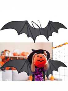 1 件万圣节蝙蝠翅膀，适用于化妆舞会、角色扮演装饰、穿戴式翅膀、节日服装道具 - 彩色 - 查看 2