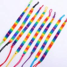 20pcs/Pack Adjustable Handmade Woven Bracelet, Colorful Bracelets For Women, Unisex Random Color Friendship Wrist Jewelry Gift
