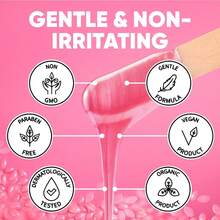 50g/100g 硬蜡专业豆，脱毛蜡豆，适用于巴西比基尼、面部、眉毛、腋下、手臂、胸部、背部、腿部 - 彩色 - 查看 2